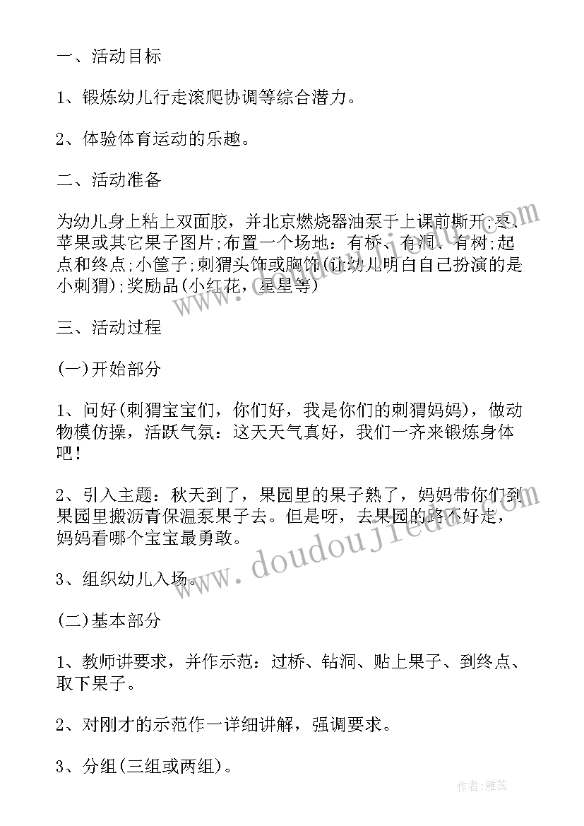 2023年个人活动教案中班(模板5篇)