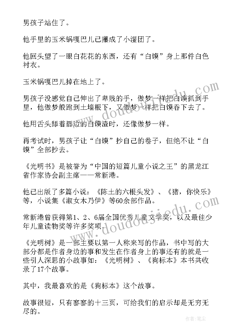 2023年等待光明读后感 光明树读后感(优秀10篇)