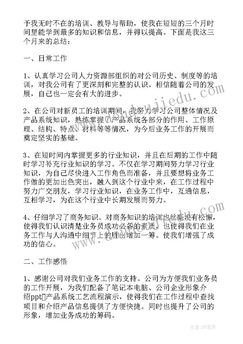 工作总结自我评价 销售员转正工作总结版本(优质8篇)