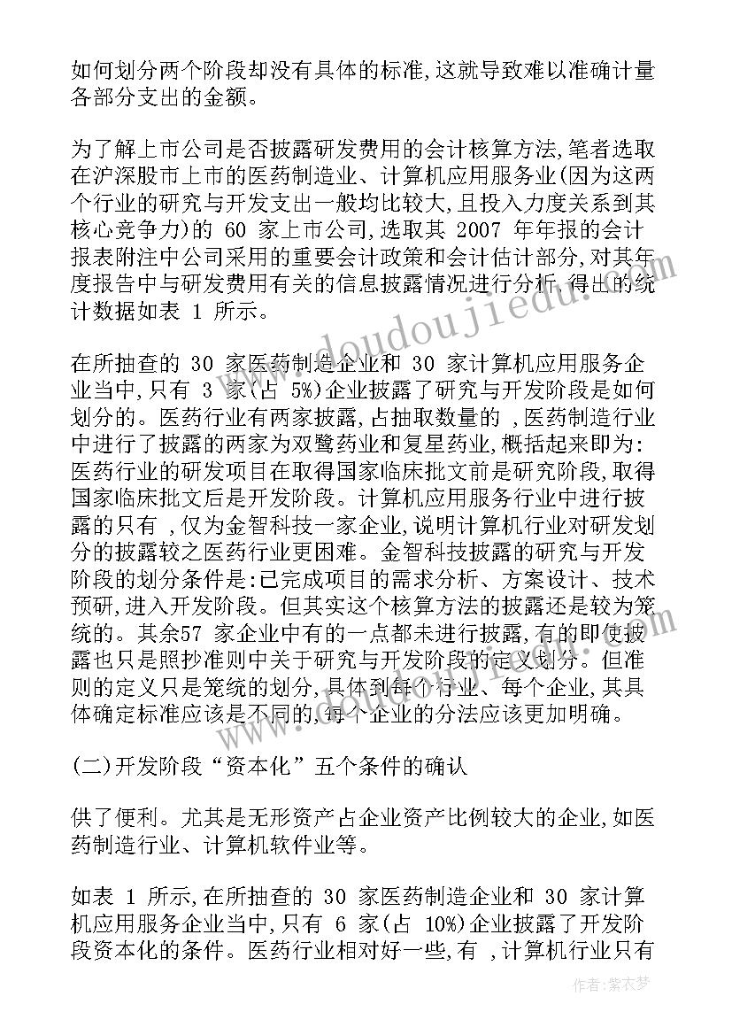 研发费用分析论文(通用5篇)