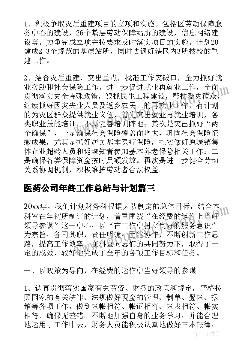 医药公司年终工作总结与计划 业务年终总结及下年工作计划(优质7篇)