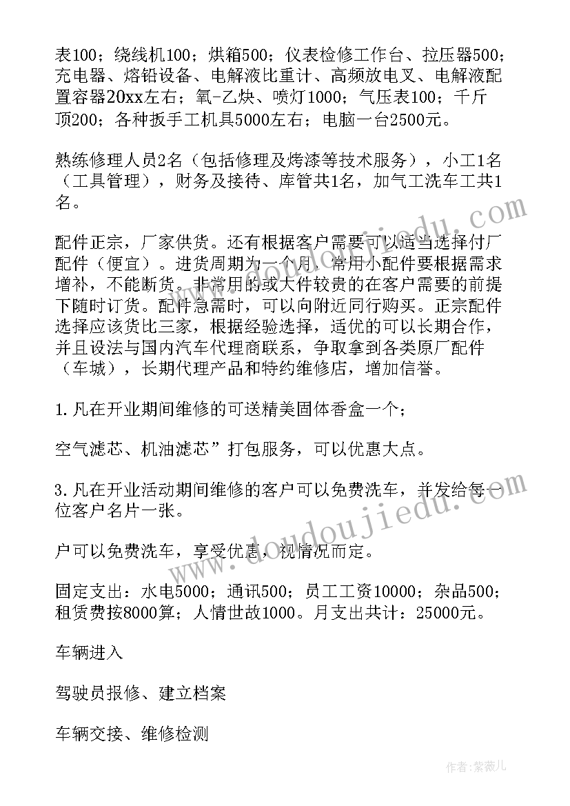 汽修厂活动策划方案(实用5篇)