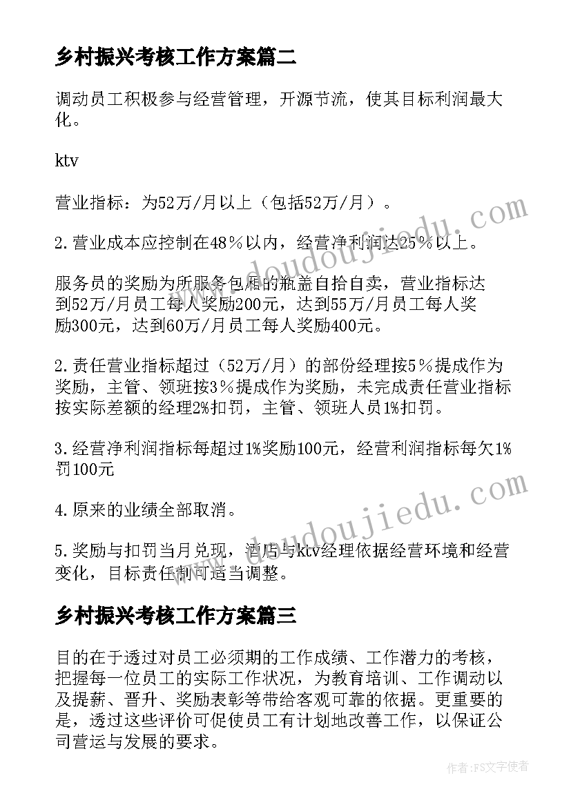 2023年乡村振兴考核工作方案(通用10篇)