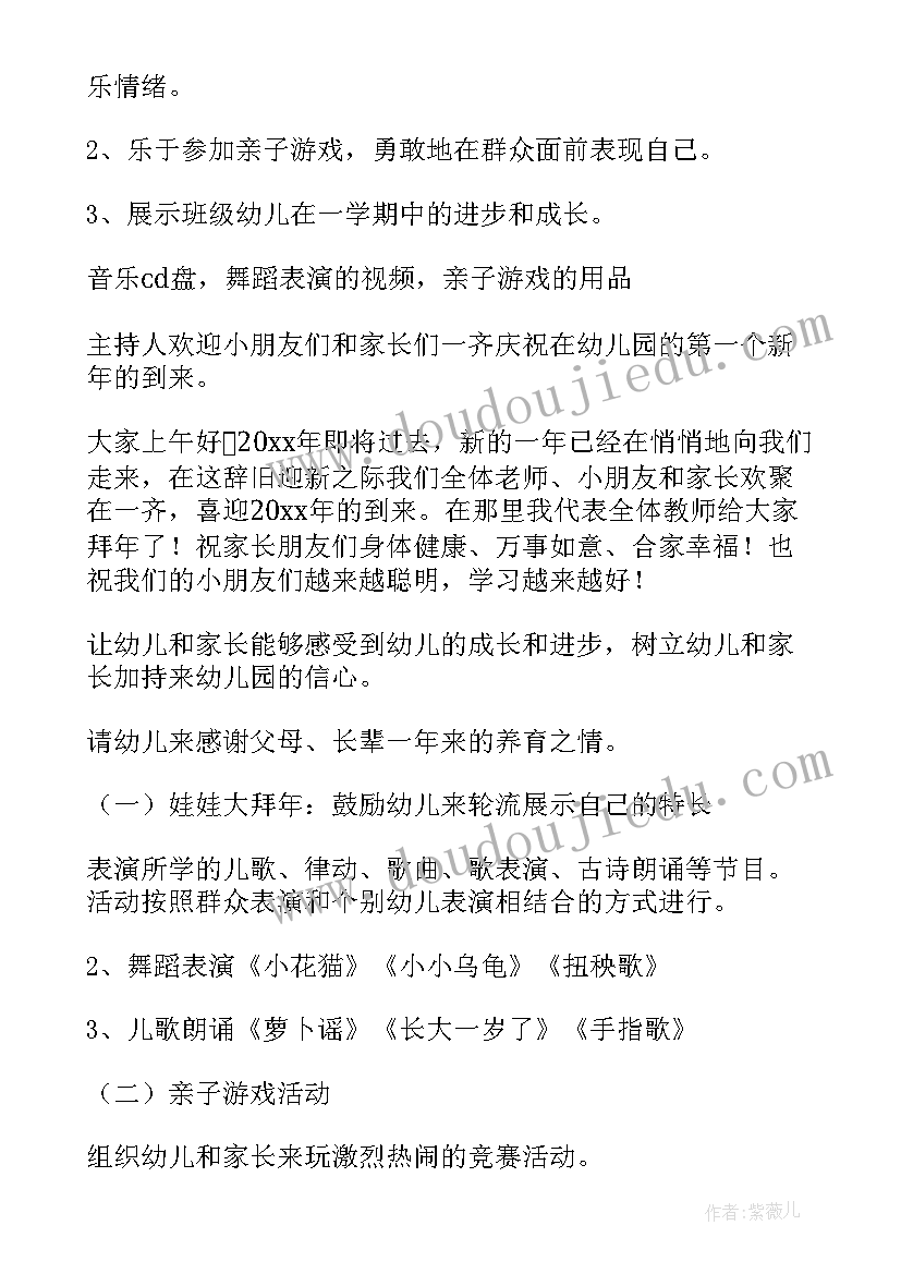 幼儿园大班元旦活动方案总结(精选8篇)