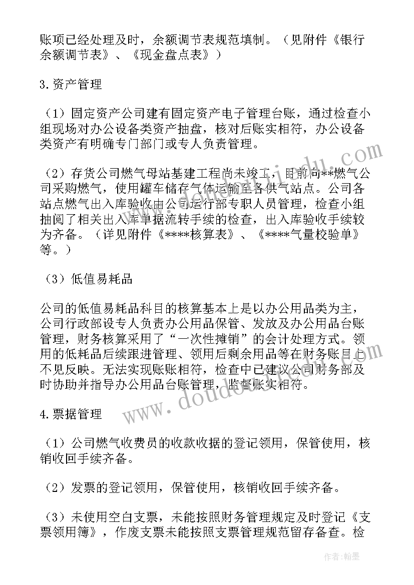 财务自查说明 财务自查报告(优秀10篇)