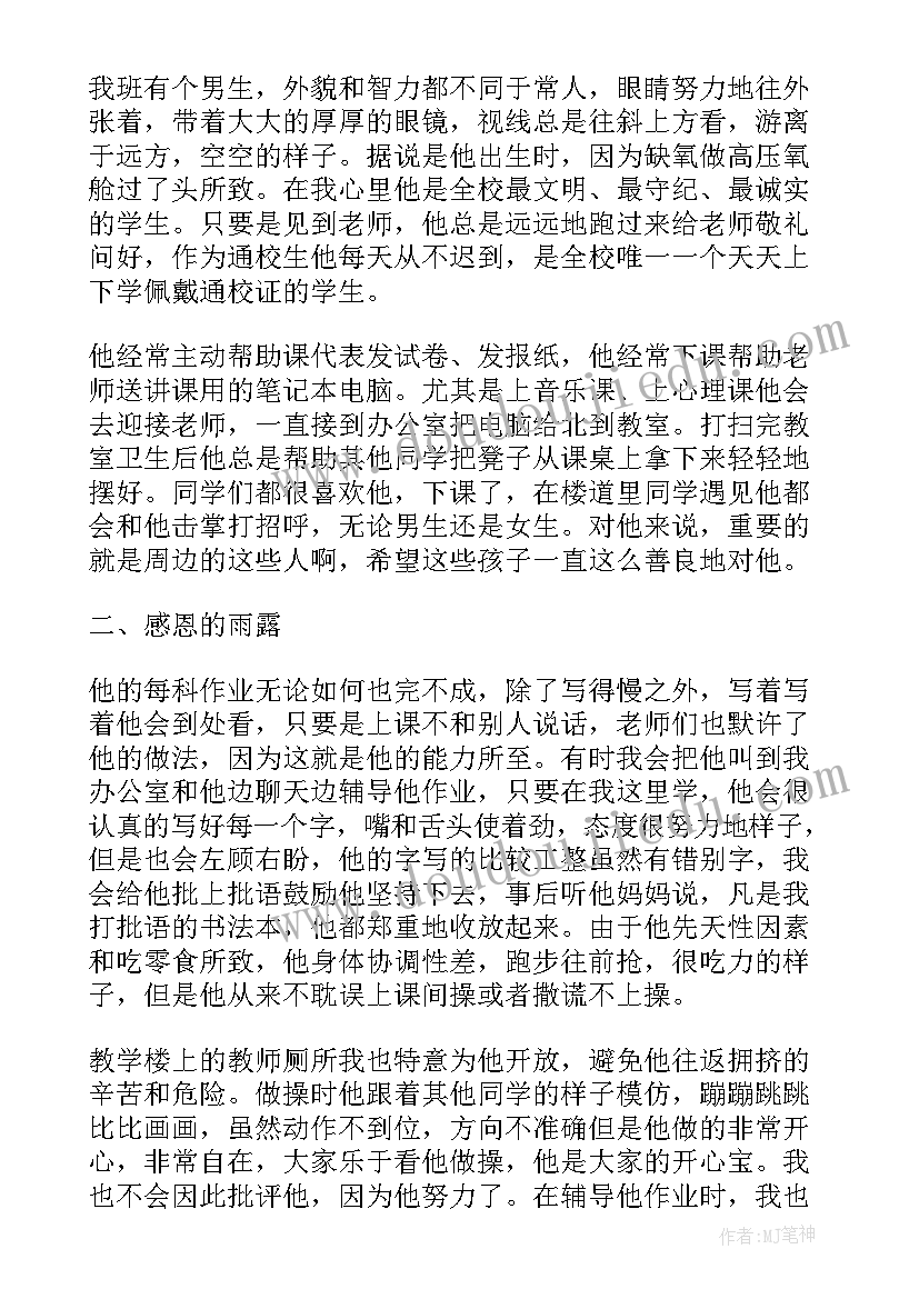 特殊教育教师师德论文 小学特殊教育教师的发展论文(模板5篇)