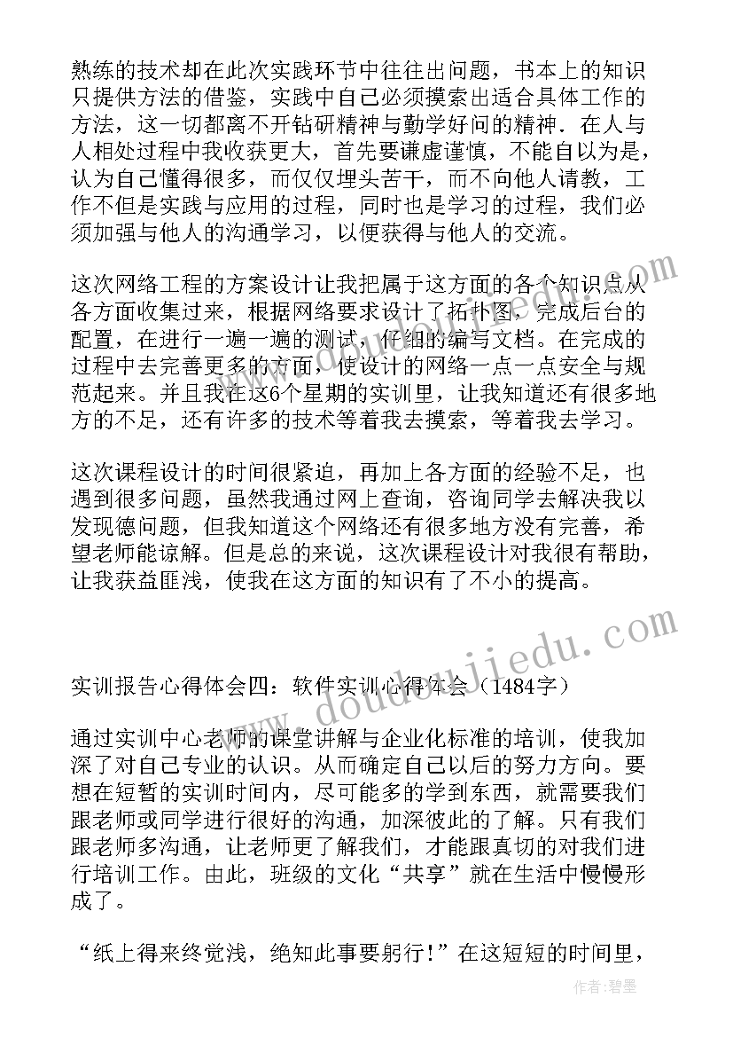 2023年财务软件实训报告心得体会总结(优秀10篇)