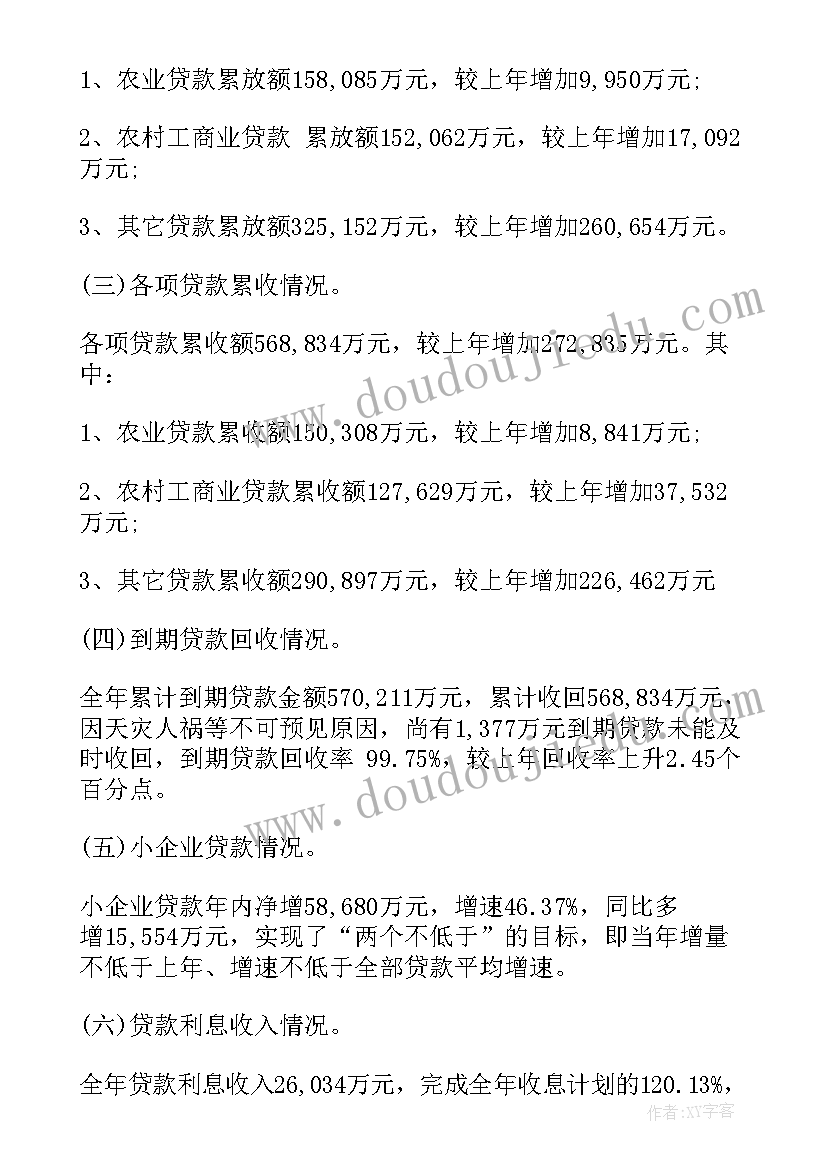 最新信贷工作方案(精选7篇)