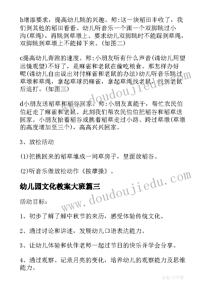 2023年幼儿园文化教案大班(优质5篇)