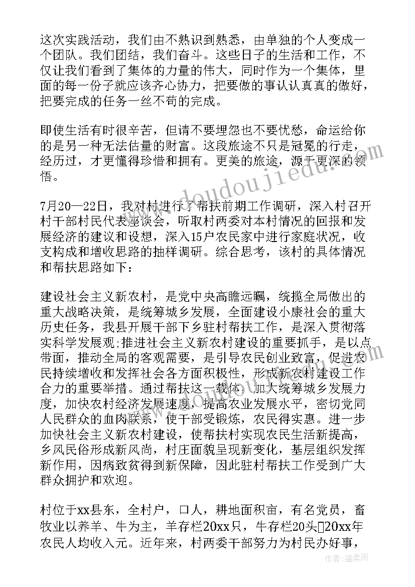 大学生暑假三下乡实践报告(模板7篇)