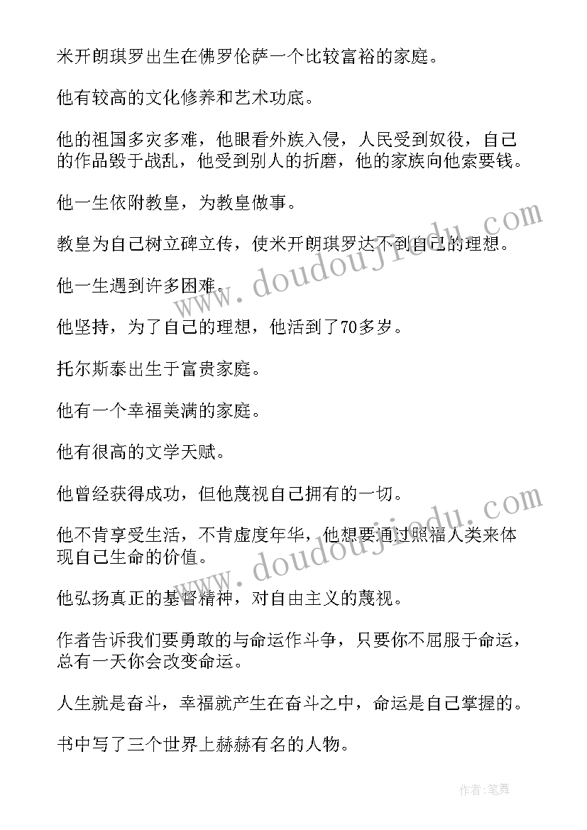 名人读后感 名人传读后感(优质9篇)