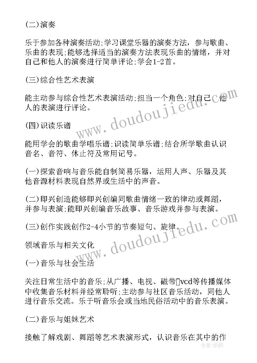 小学音乐教学工作计划(优秀8篇)