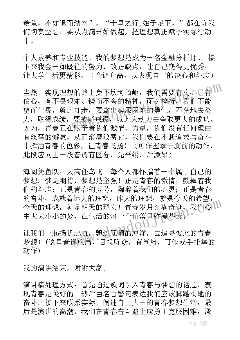 最新青春与梦想演讲稿 青春梦想演讲稿(实用6篇)