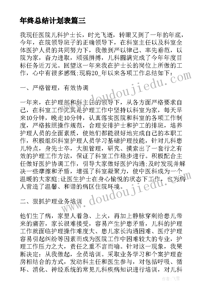 年终总结计划表 银行年终总结及工作计划(优质5篇)