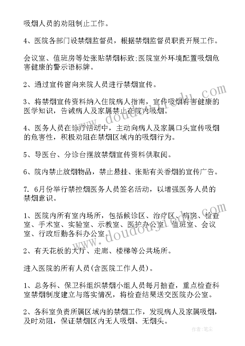 最新医院基建科科室规划 乡镇医院控烟工作计划(模板5篇)