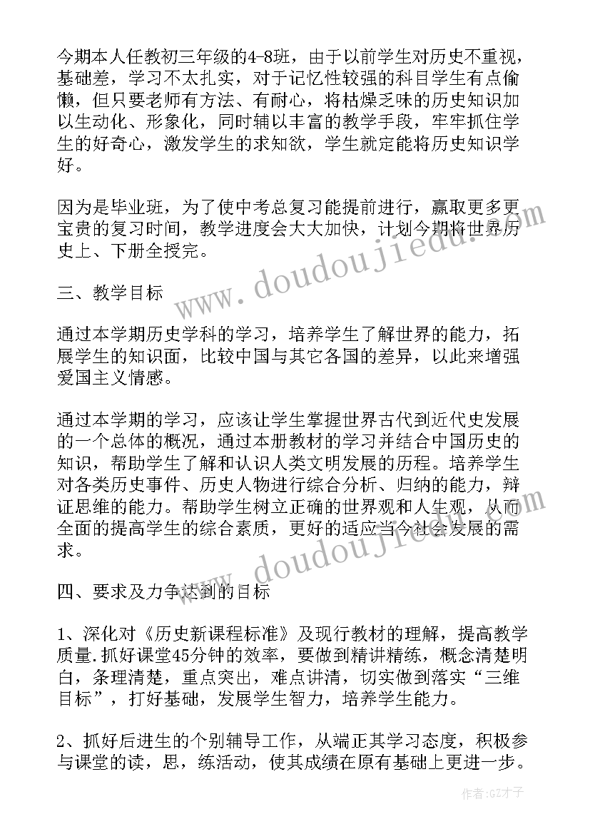 最新安全工作报告历史教师工作总结(优秀5篇)