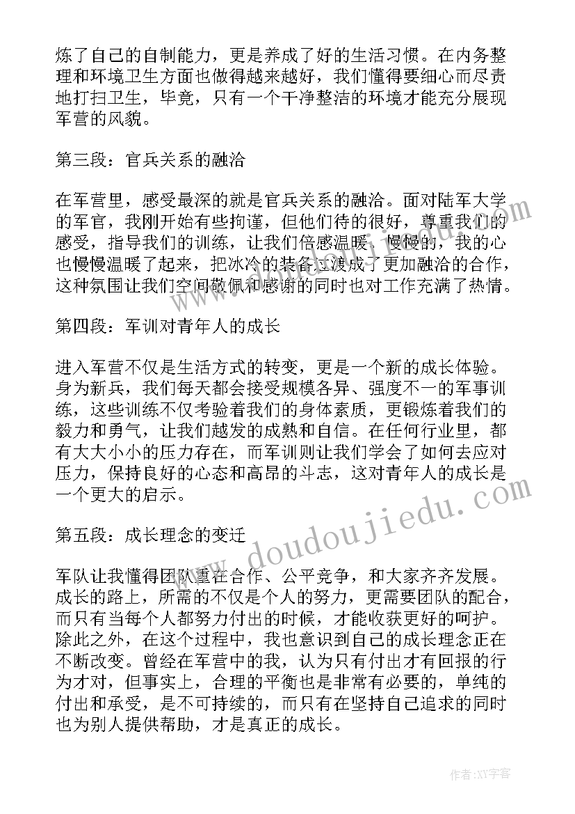 2023年新兵入营心得体会(汇总6篇)