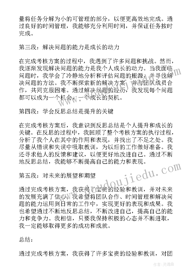 考核方案格式(通用6篇)