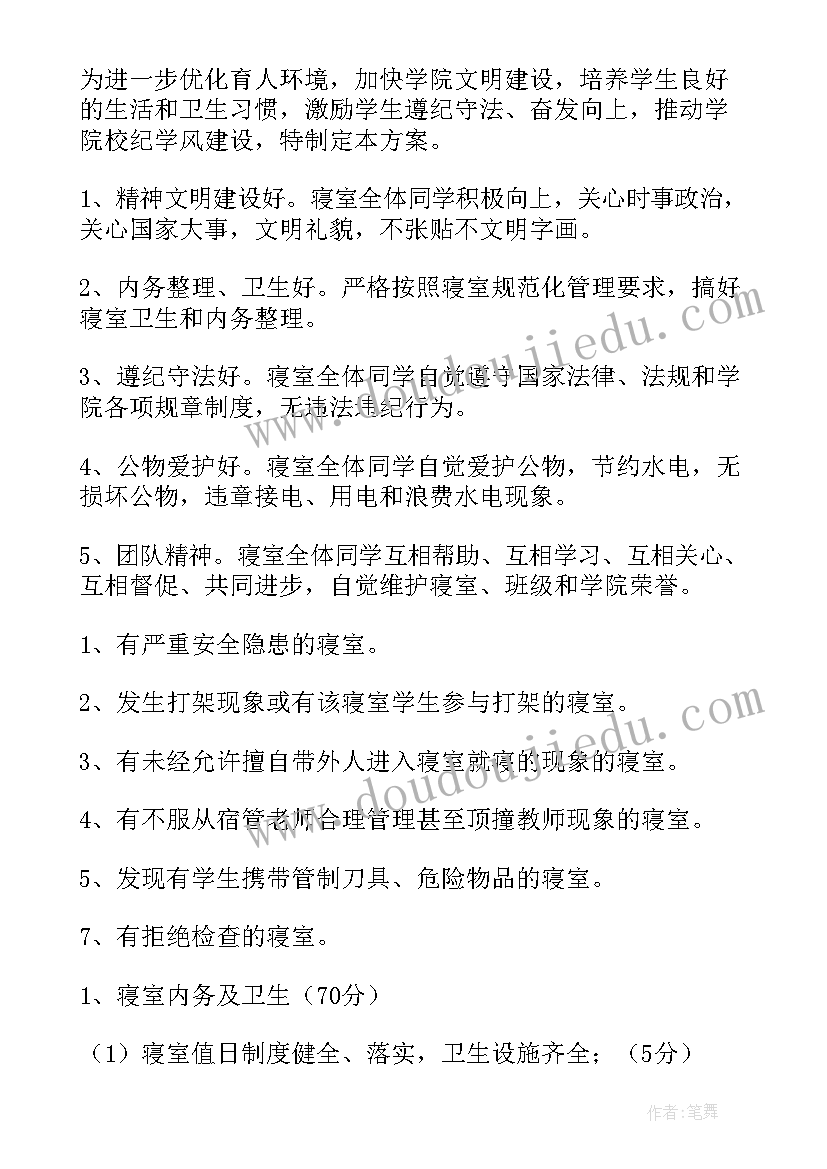 2023年员工宿舍评比结果通知 文明宿舍评比方案(优秀5篇)