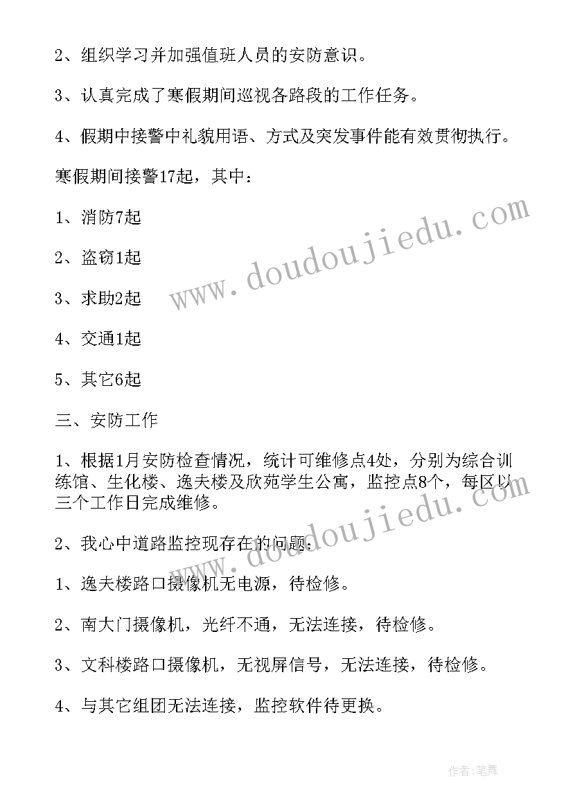 2023年监控人员工作总结(精选8篇)