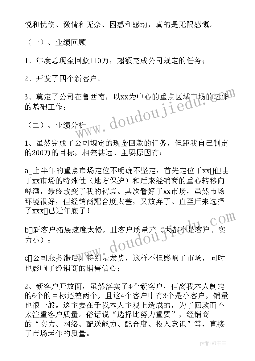 2023年白酒销售年度工作总结(汇总9篇)