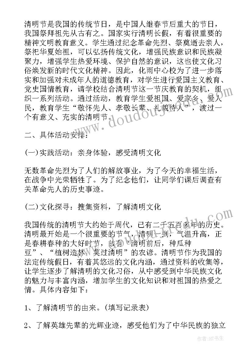 最新清明手抄报活动总结(优质5篇)