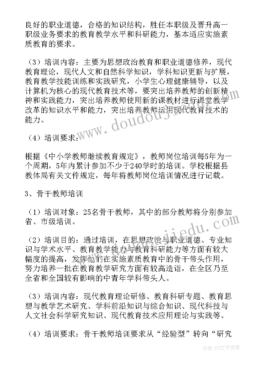 2023年学校继续教育培训计划(实用5篇)