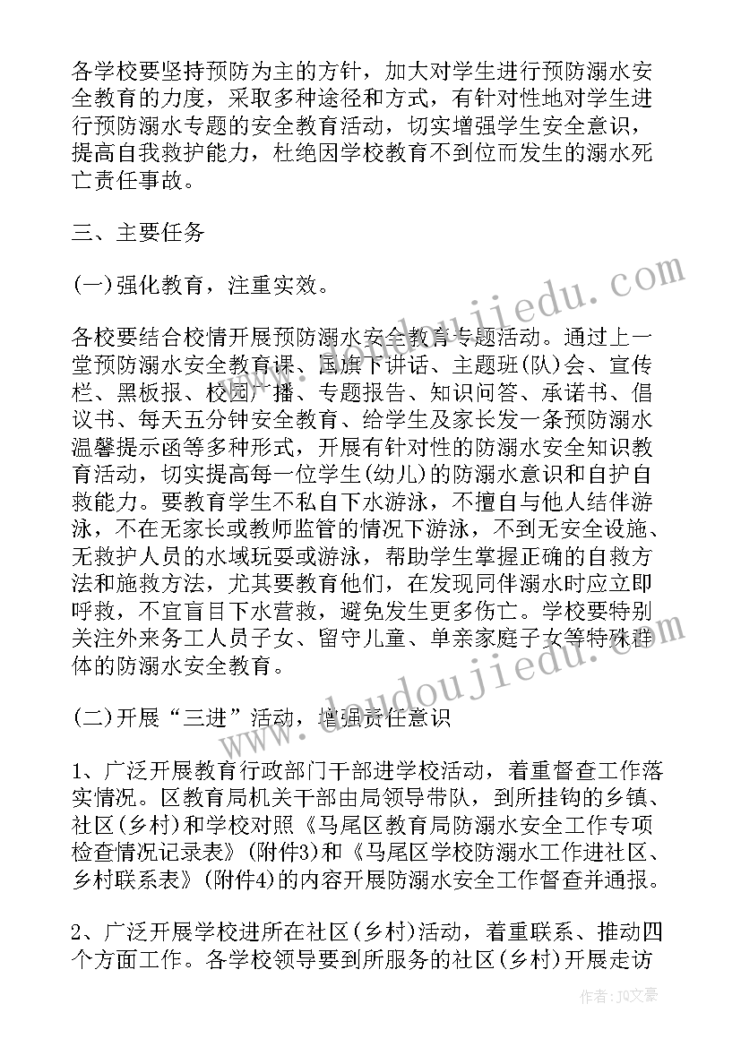 2023年小学防溺水工作开展情况汇报 小学防溺水工作方案(精选7篇)