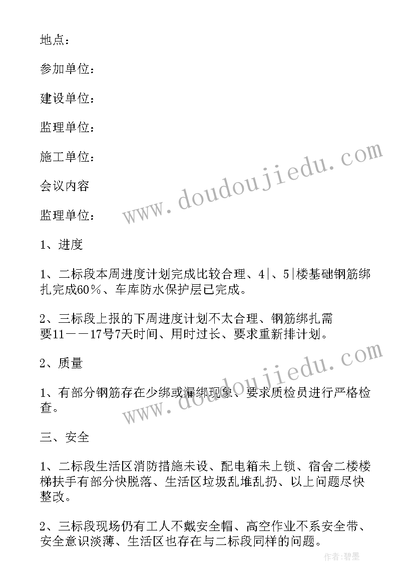 2023年进度滞后专题会议纪要(模板5篇)