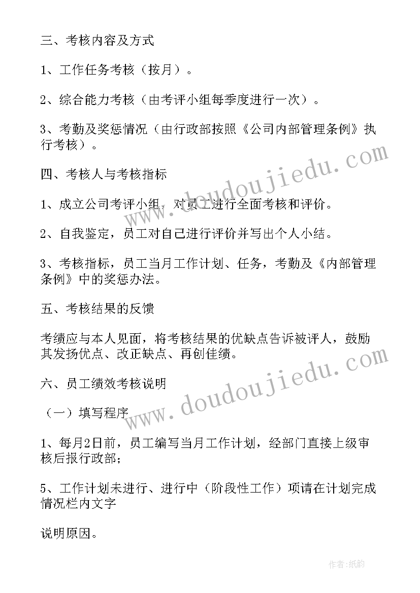 最新经营公司绩效考核方案(通用10篇)