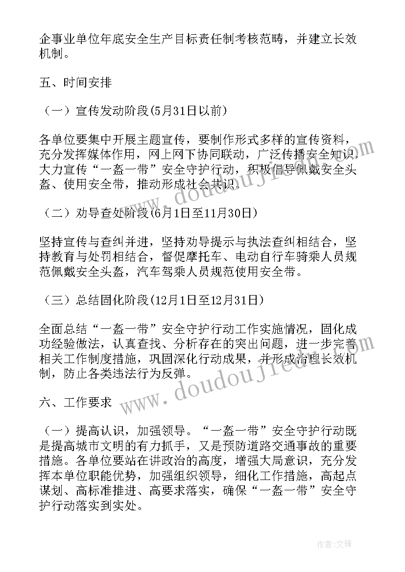 最新一盔一带活动策划方案 一盔一带活动方案(优秀8篇)