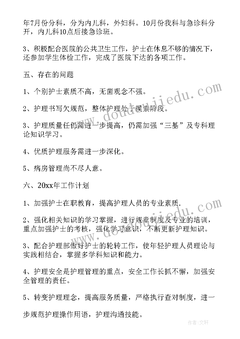 2023年护理工作的总结和计划 护理工作总结(精选15篇)