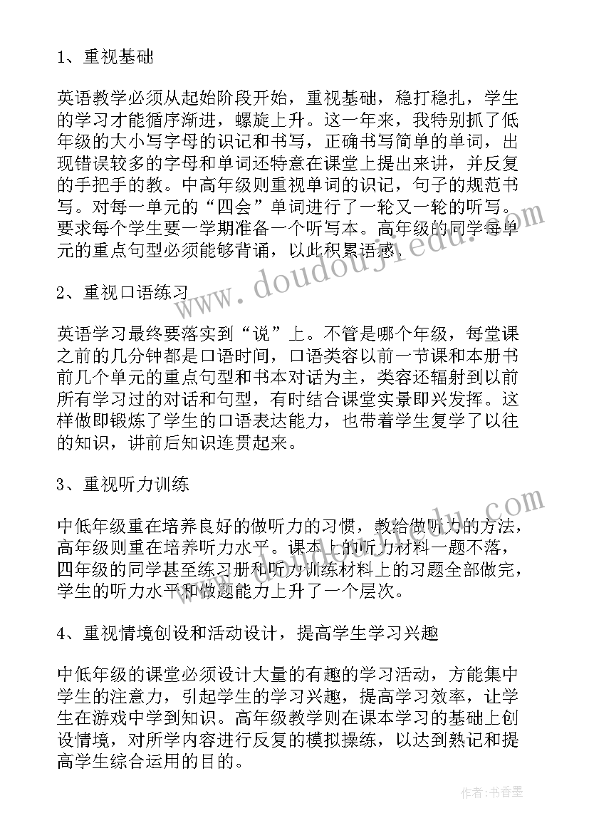 2023年英语组年度工作总结(优秀20篇)