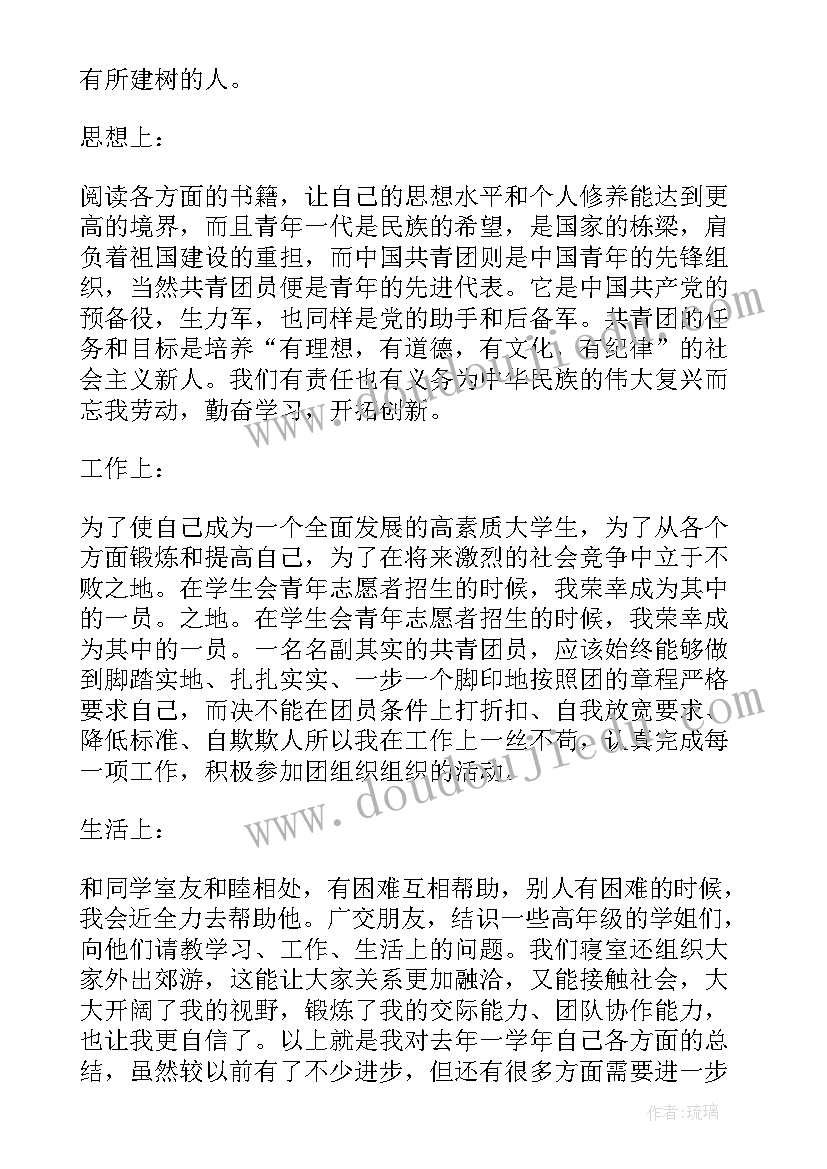 最新团员教育评议个人总结表(模板18篇)