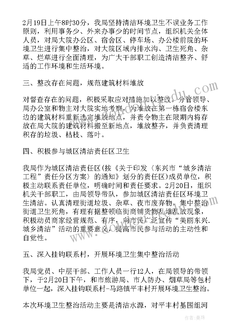 整治环境卫生总结 村环境卫生的整治工作总结(通用8篇)