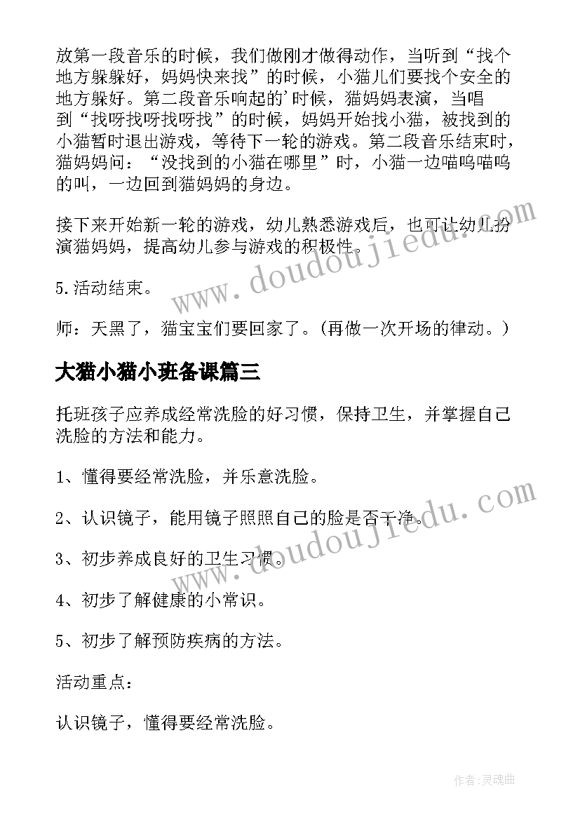 2023年大猫小猫小班备课 小猫钓鱼的幼儿园小班教案(实用13篇)