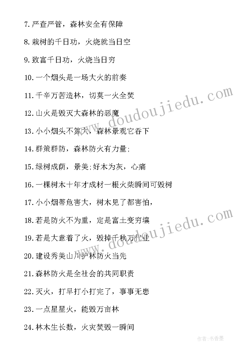 2023年防火知识宣传标语(通用8篇)