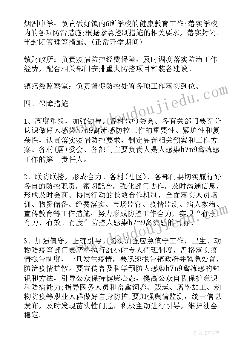 最新禽流感防疫工作方案 HN禽流感防控工作方案(优质8篇)