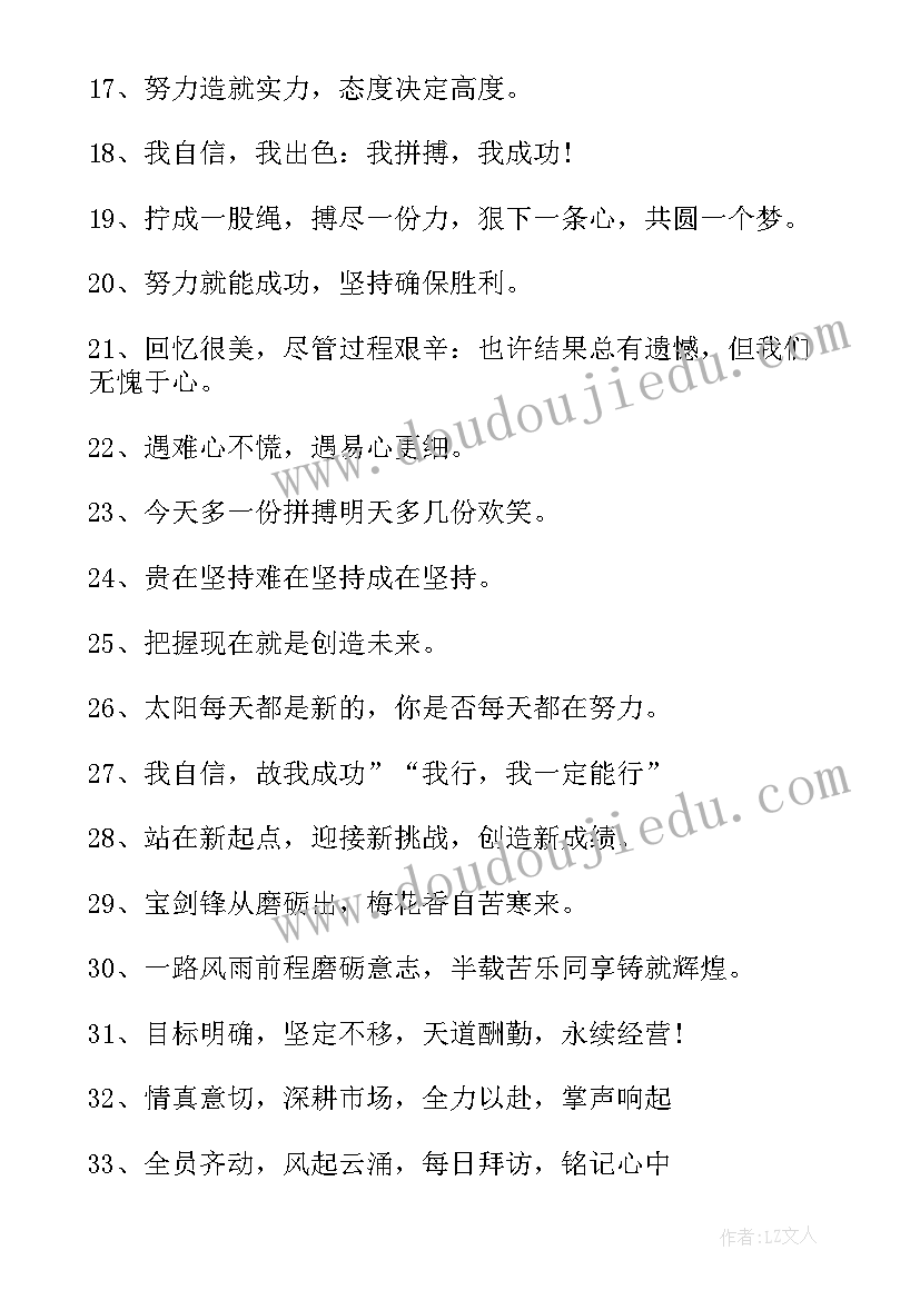 公司员工的激励标语(大全8篇)