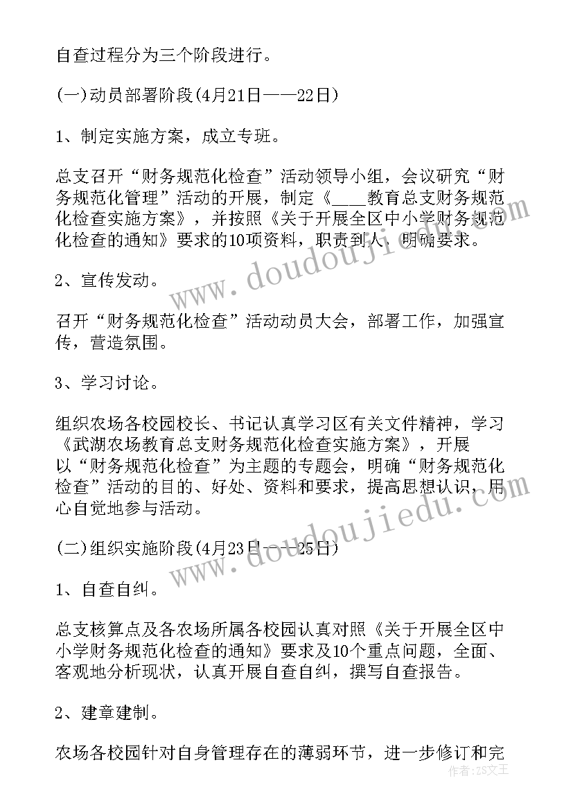 2023年财务工作自检自查报告(精选8篇)