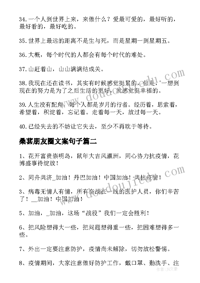 2023年桑葚朋友圈文案句子 春节朋友圈高级文案句子精彩(通用11篇)