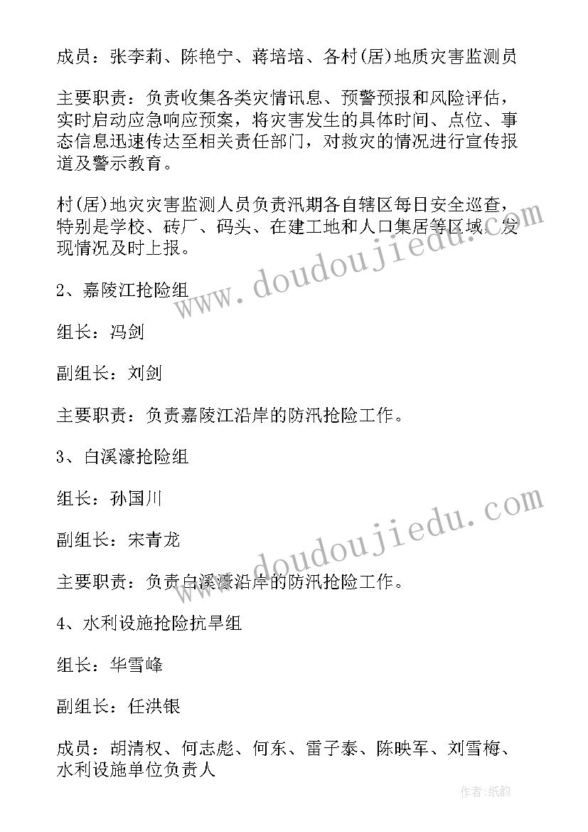 2023年防汛抗旱应急预案编制规程(优质10篇)