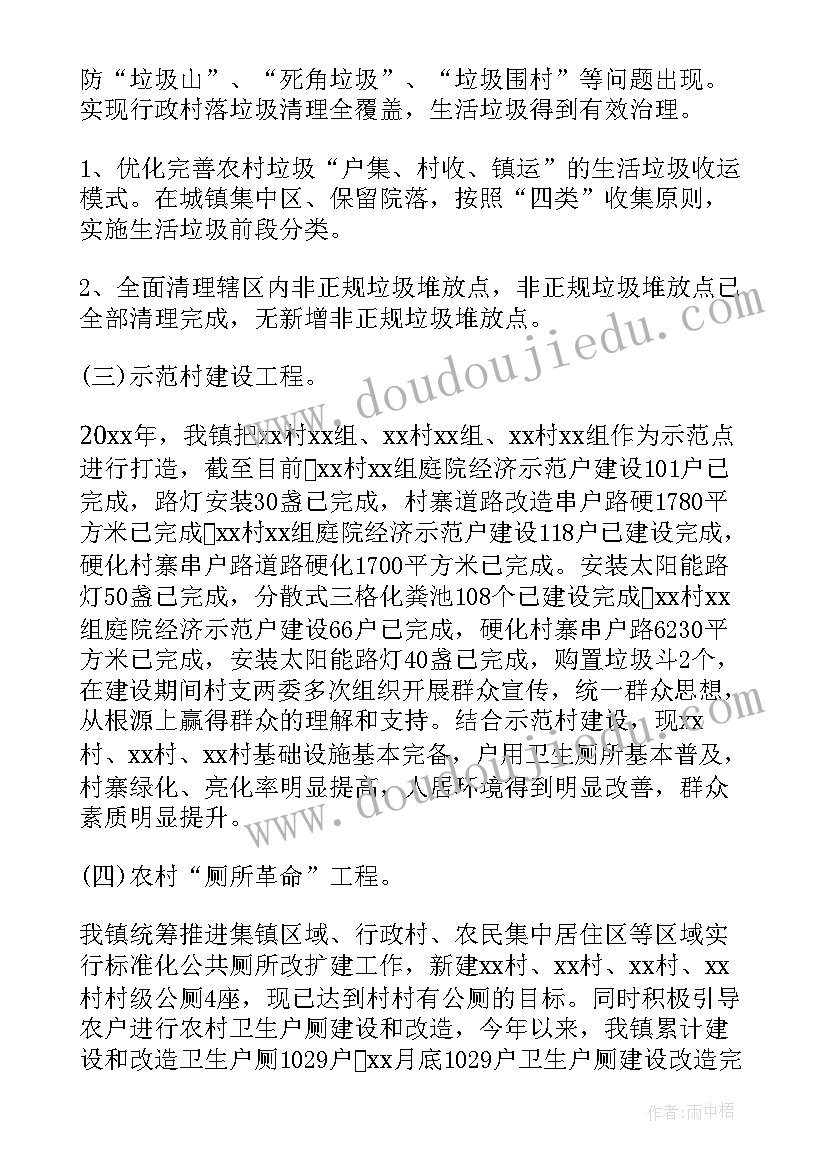 2023年乡镇人居环境整治工作总结(实用8篇)