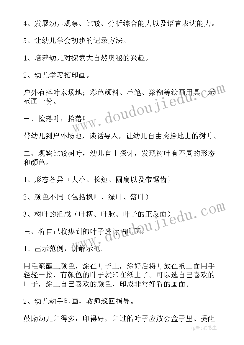 2023年中班有趣的叶子教课视频 有趣的叶子中班教案(优质8篇)