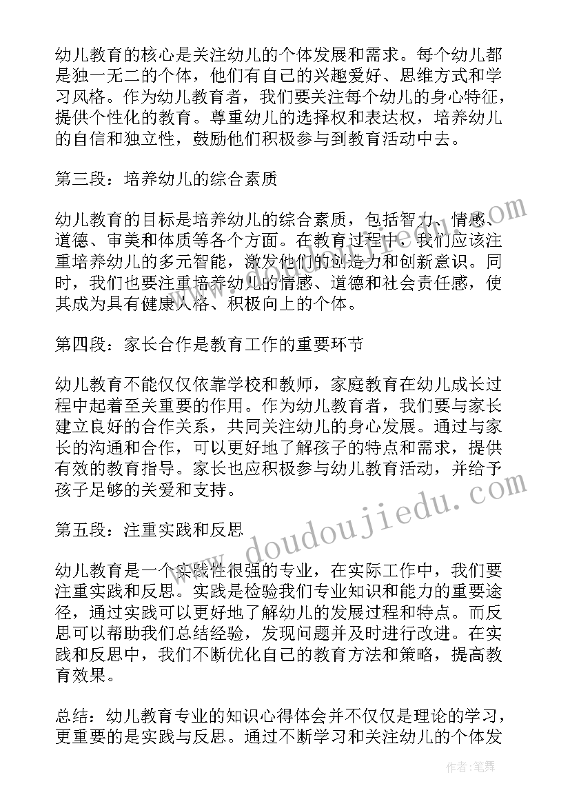 最新专业教育心得体会(汇总18篇)