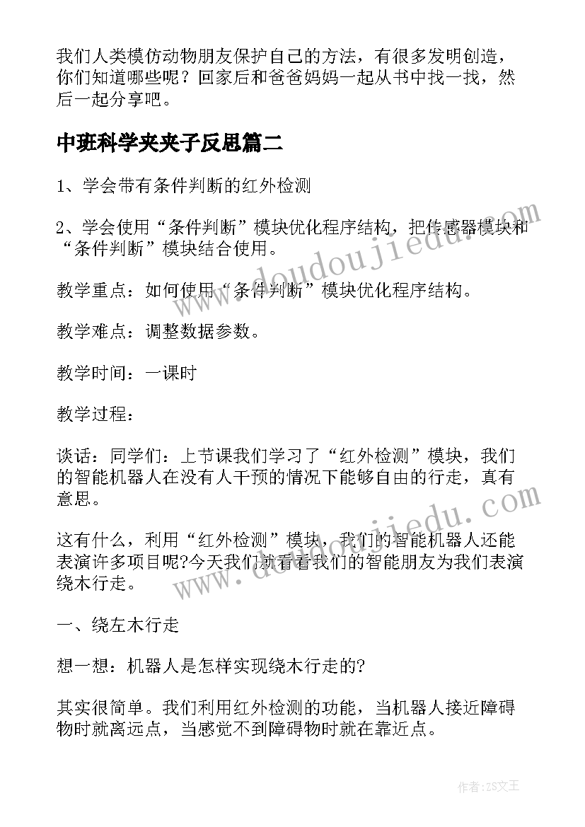 中班科学夹夹子反思 科学活动教案大班教案(精选9篇)