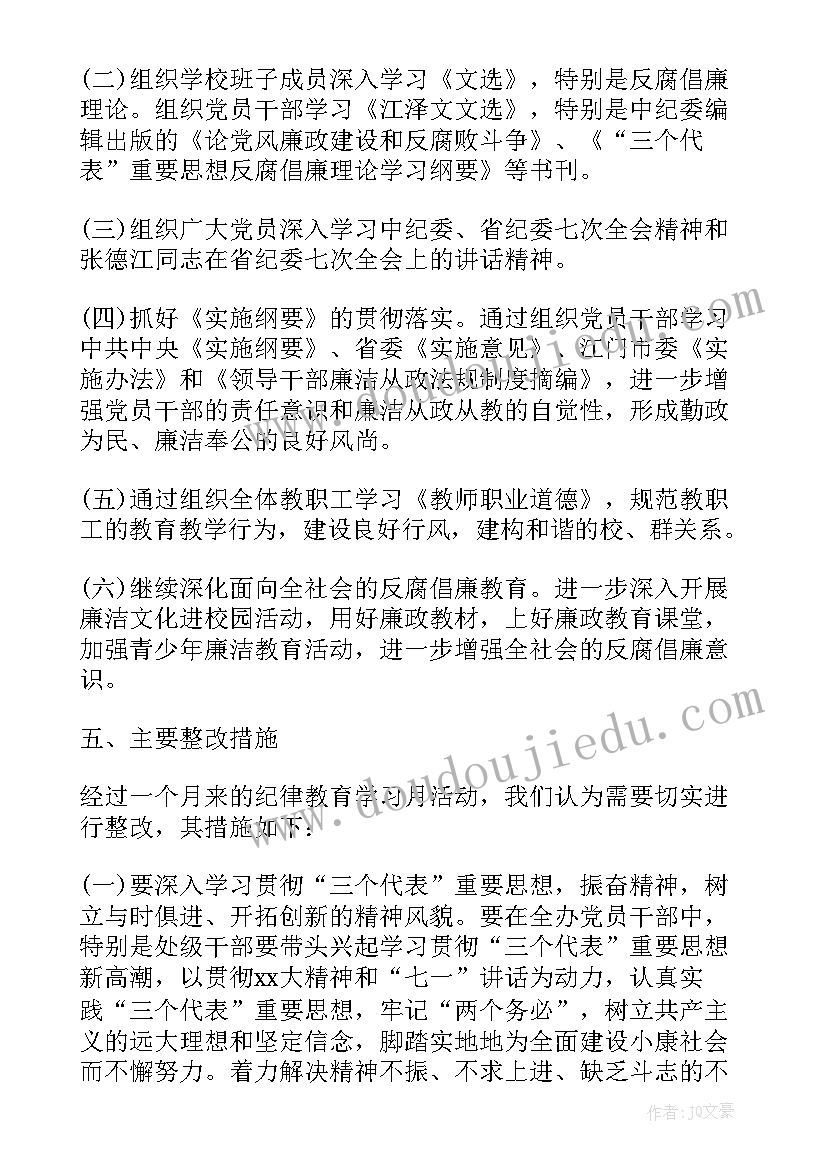 师德建设教育月活动总结(模板20篇)