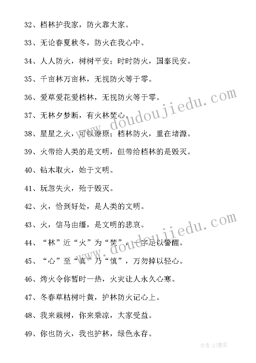 最新保护森林标语口号(优质8篇)