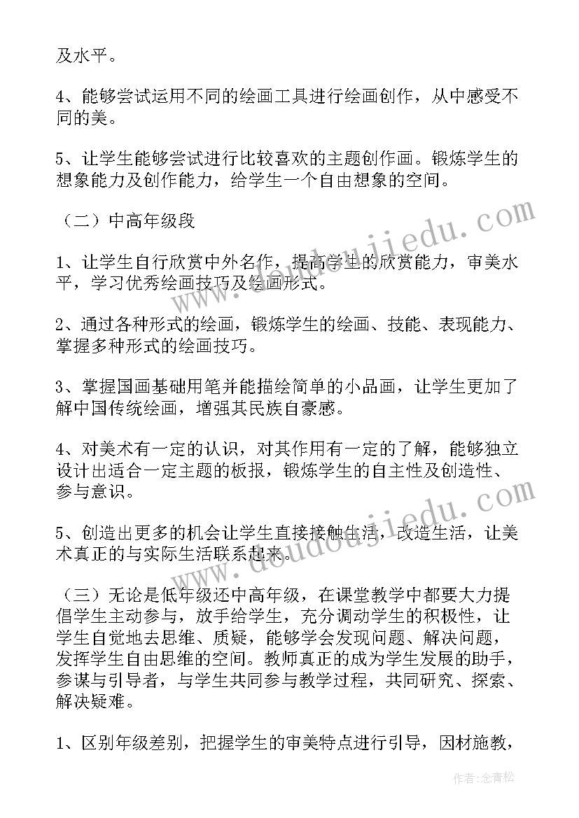 2023年小学美术教师工作计划例文(模板8篇)