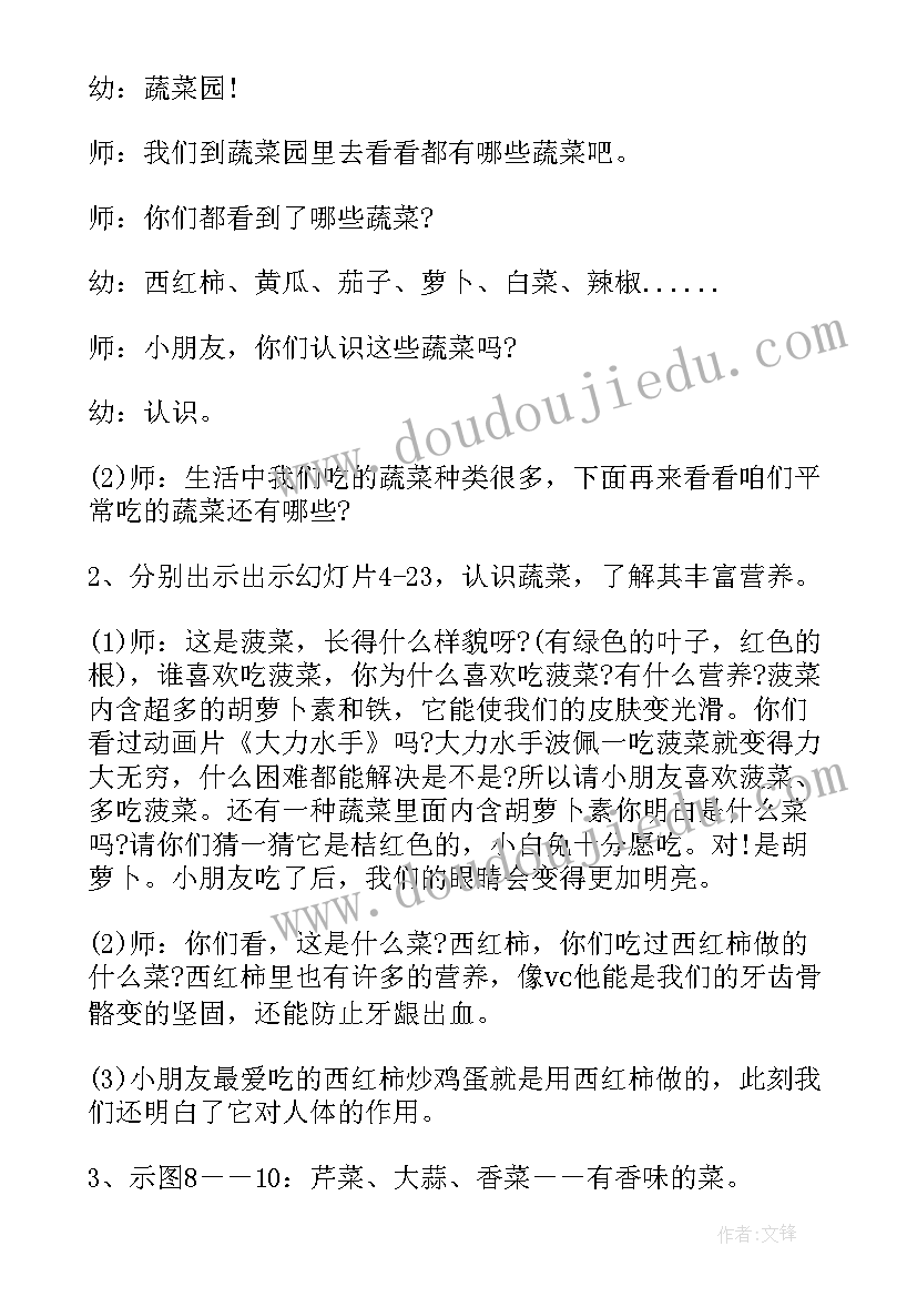 2023年小班不挑食教案设计意图(模板18篇)